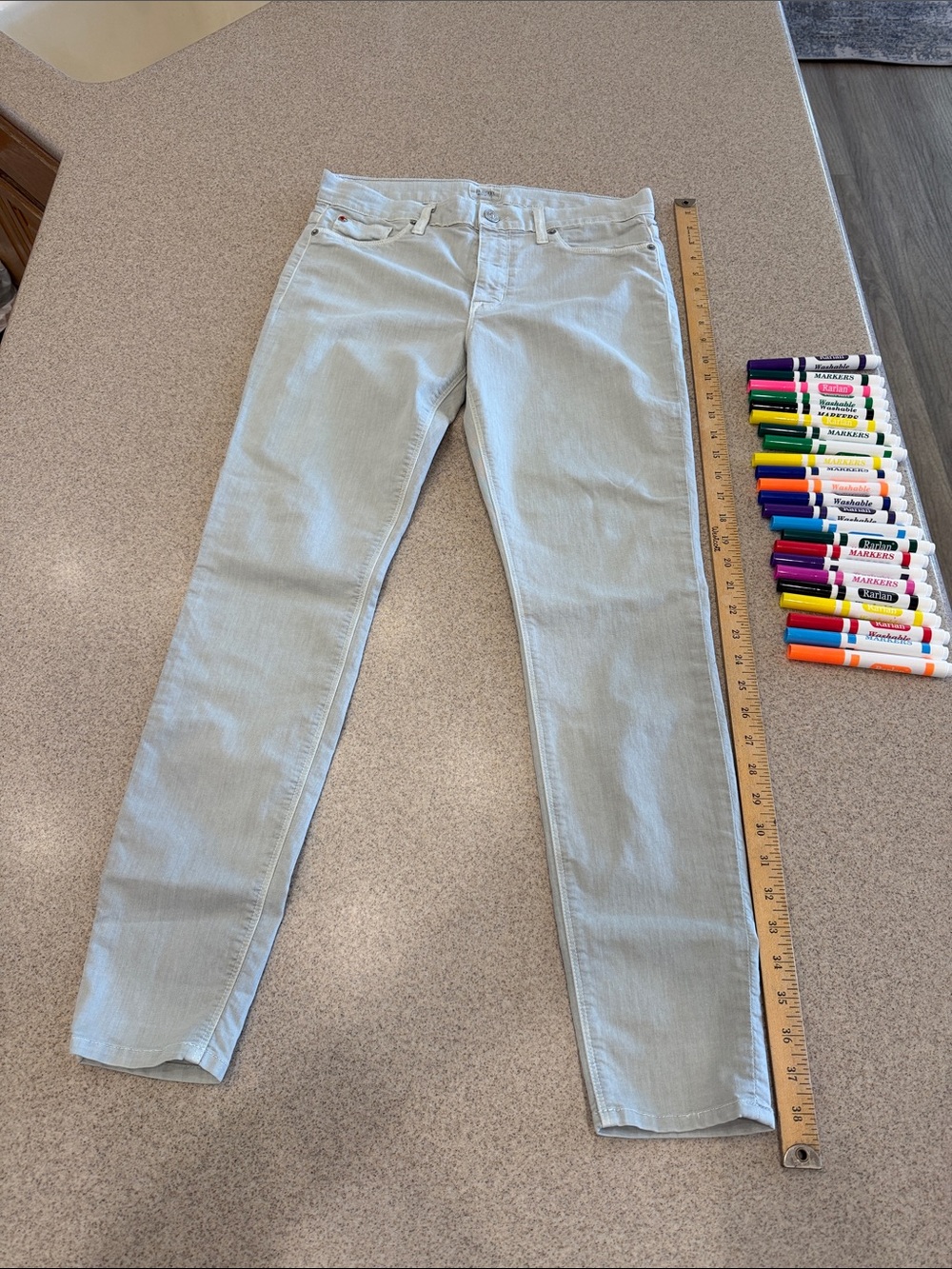 Hudson Jeans Nico, super skinny midrise color seafoam size 30